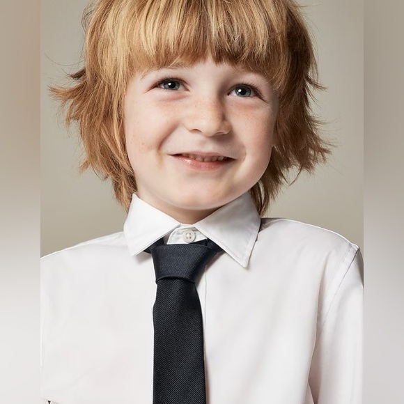 NWT J. Crew Kids Crewcuts Silk Tie in Navy - Picture 3 of 4